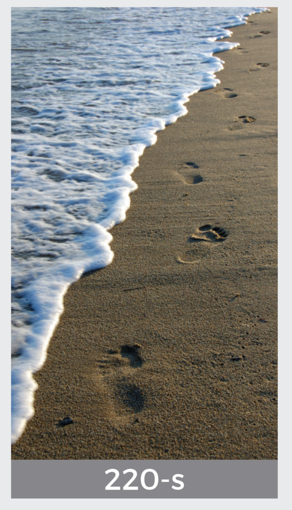 footprints in sand prayer card